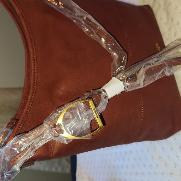 Margot New York Chester Hobo shoulder bag in Whiski leather - Picture 12 of 12